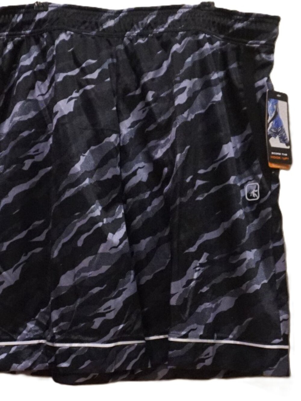 And1 Basketball Offense Shorts Black Gray Camo Print Men’s XXL